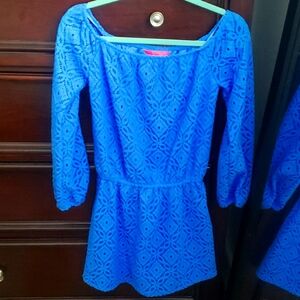 Lilly Pulitzer lace romper with built-in short XS